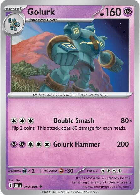 Black Bolt Golurk #43/86